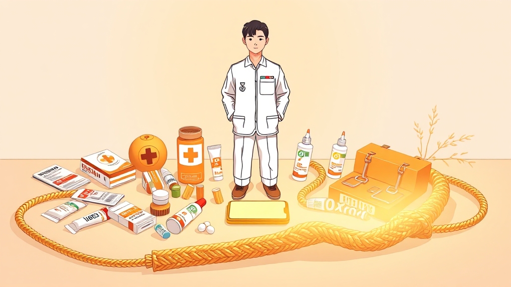 응급 상황 대비 요령 (illustration 스타일)