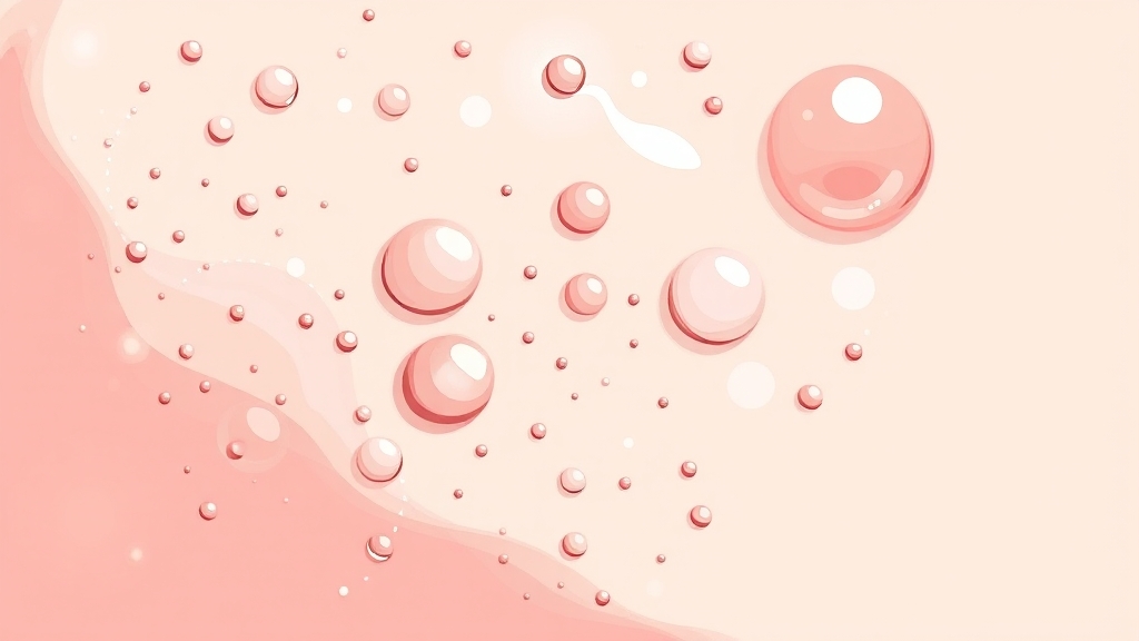좁쌀 여드름 로션 사용 전후 비교 및 효과 (illustration 스타일)