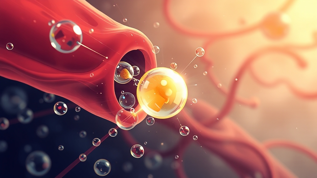 리포좀 기술의 원리 및 효과 (illustration 스타일)