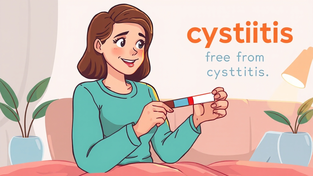 방광염 진단 및 검사 (cartoon 스타일)