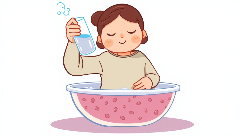 방광염 치료: 병원 & 자가 관리 (cartoon 스타일)