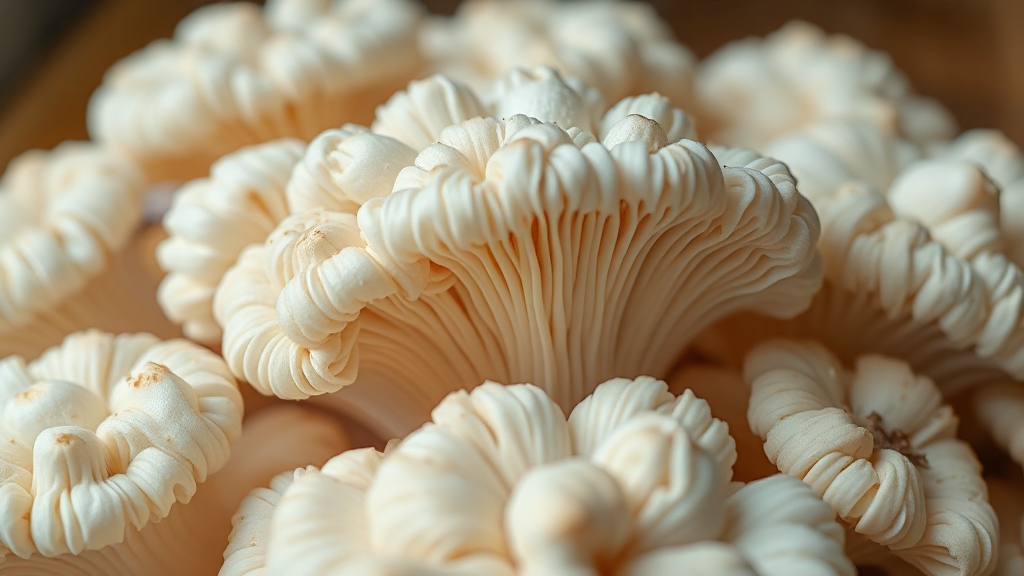 노루궁뎅이버섯 고르는 법 (realistic 스타일)