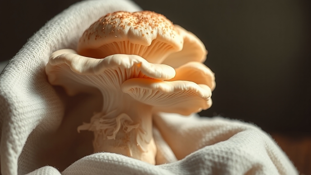 노루궁뎅이버섯 손질법 (realistic 스타일)