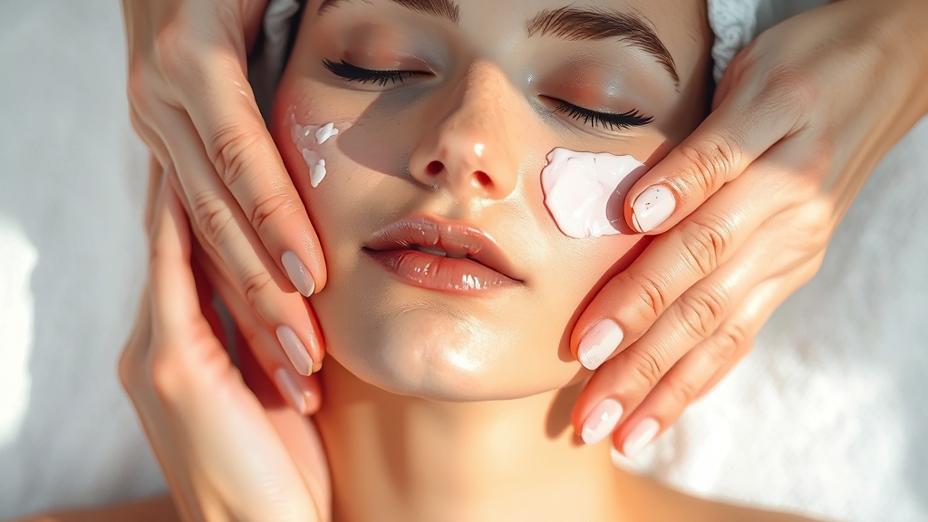 집에서 하는 재생 크림 마사지 꿀팁 (watercolor 스타일)