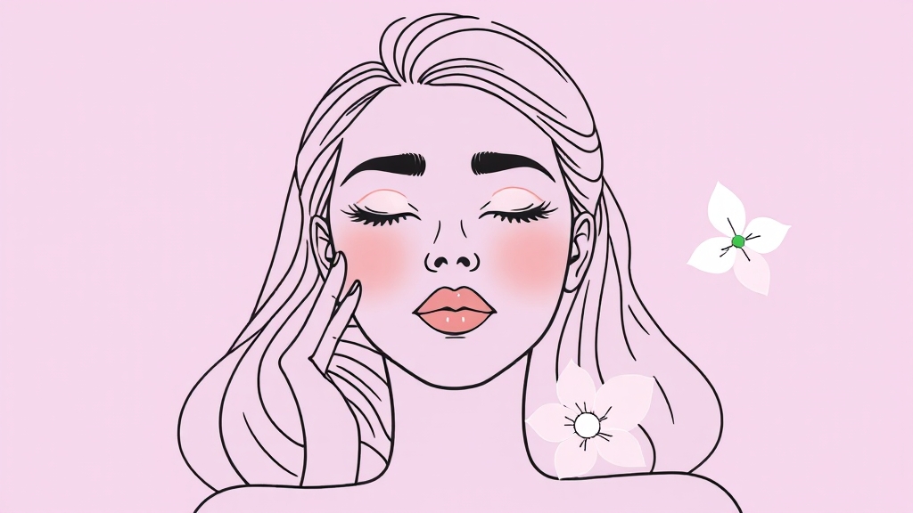 재생 크림 마사지 전후 관리법 (illustration 스타일)