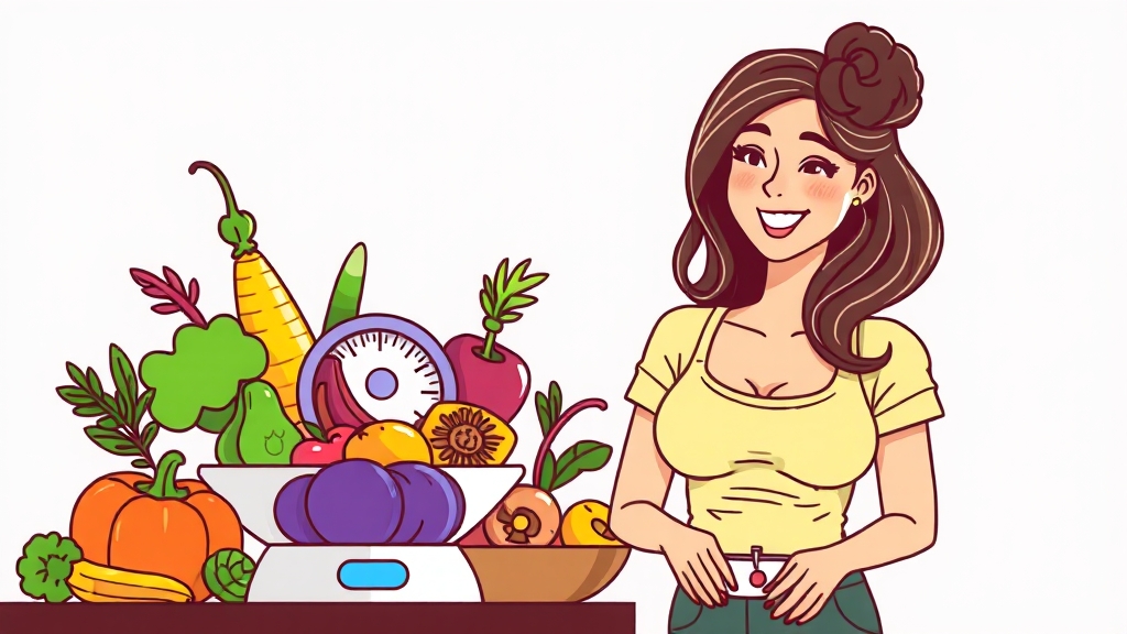 다이어트 식단 구성 원칙 (illustration 스타일)