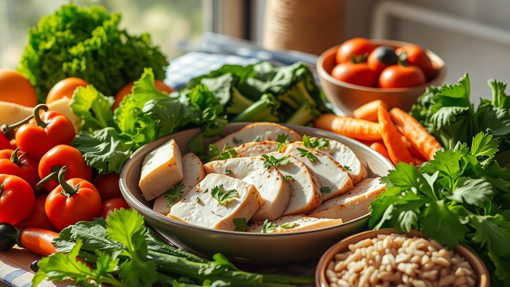 상황별 식사 설계 & 메뉴 선택 (realistic 스타일)