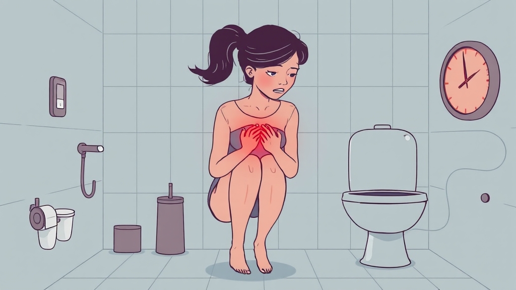 방광염, 어떤 증상이 나타날까요? (illustration 스타일)