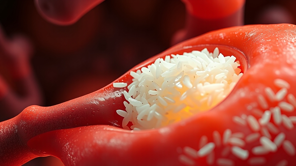 식후 혈당 상승 원리 (realistic 스타일)