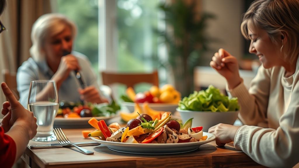 혈당 낮추는 식습관 (realistic 스타일)