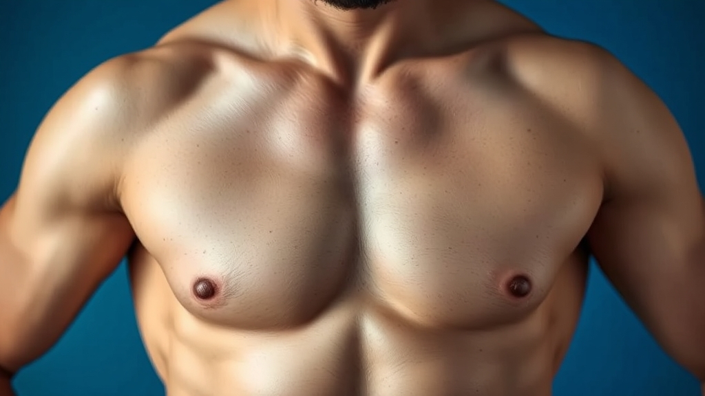 여유증 원인과 유형 파악 (realistic 스타일)