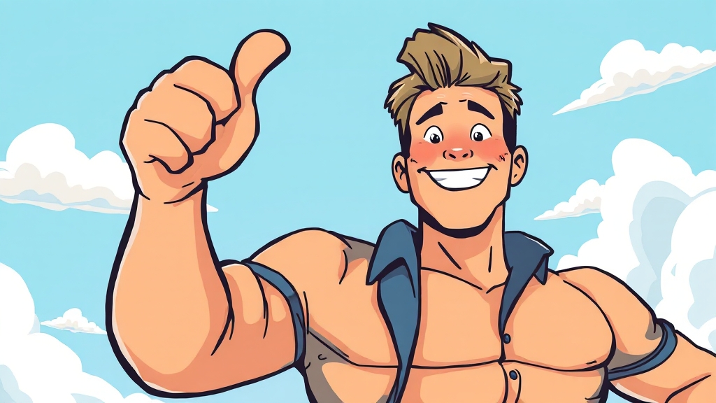 여유증, 더 이상 고민하지 마세요! (cartoon 스타일)