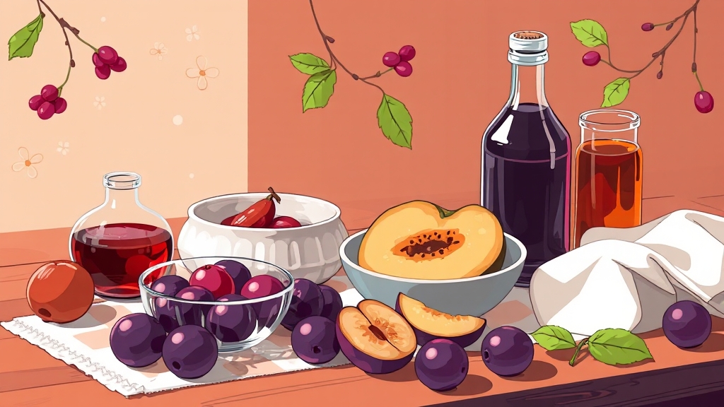 매실, 어떻게 먹어야 할까요? (illustration 스타일)