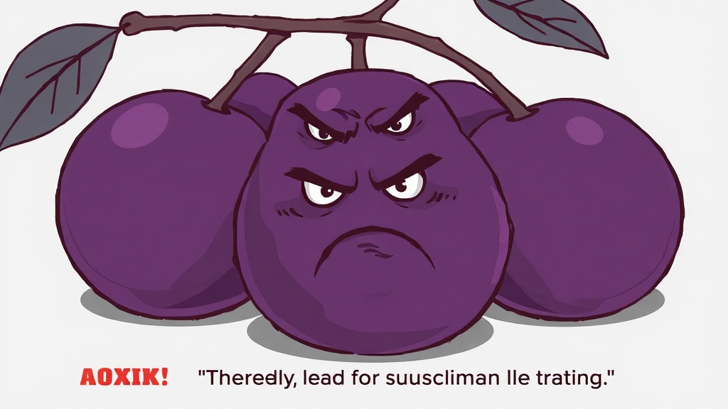 매실 섭취 시 주의사항 & 부작용 (illustration 스타일)