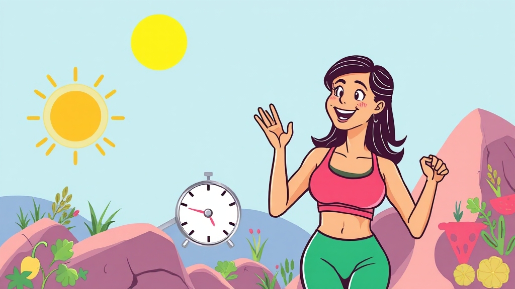 마운자로 활용 다이어트 전략 (cartoon 스타일)