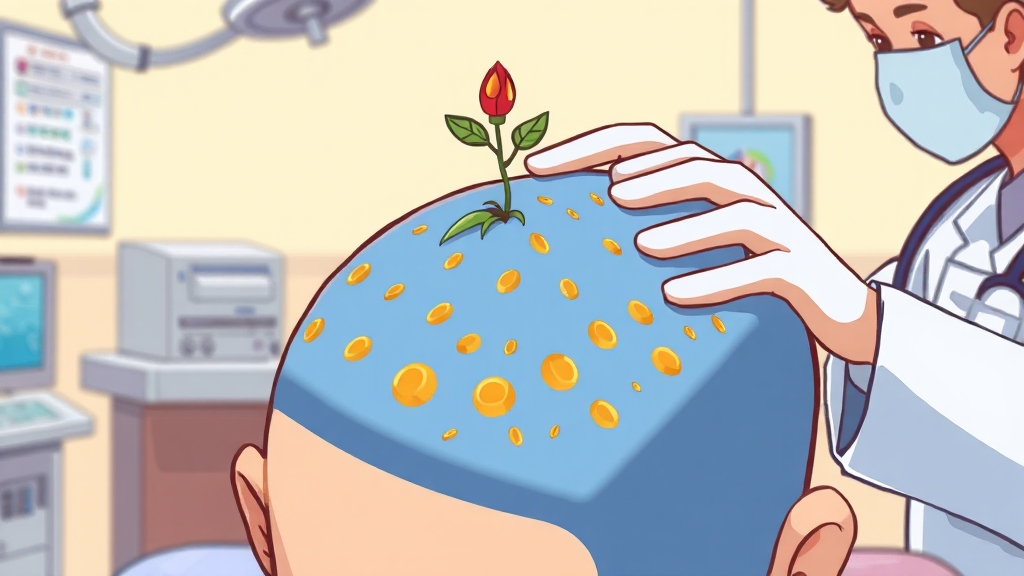 이식량, 디자인, 병원 선택, 성공의 3요소 (cartoon 스타일)