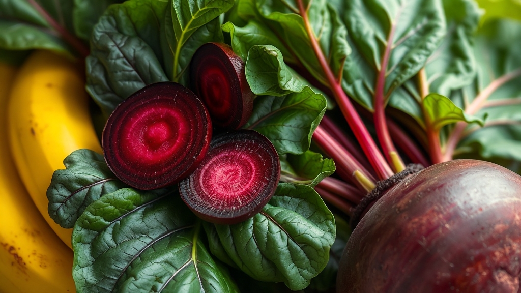 혈압 낮추는 핵심 음식 (realistic 스타일)