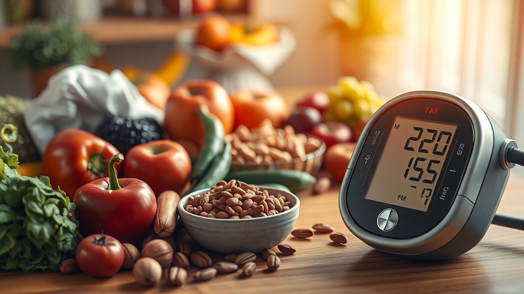 고혈압 예방 식습관 꿀팁 (realistic 스타일)