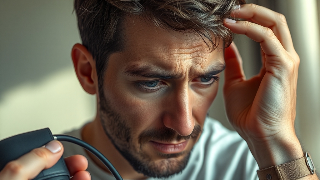 아침 고혈압 증상은? (realistic 스타일)