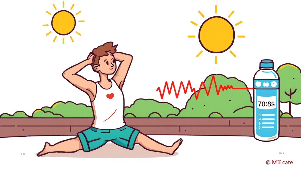 고혈압 낮추는 운동 루틴 A to Z: 종류, 강도, 시간, 주의사항 완벽 가이드 7 운동 시 주의사항 및 안전 수칙 (cartoon 스타일)