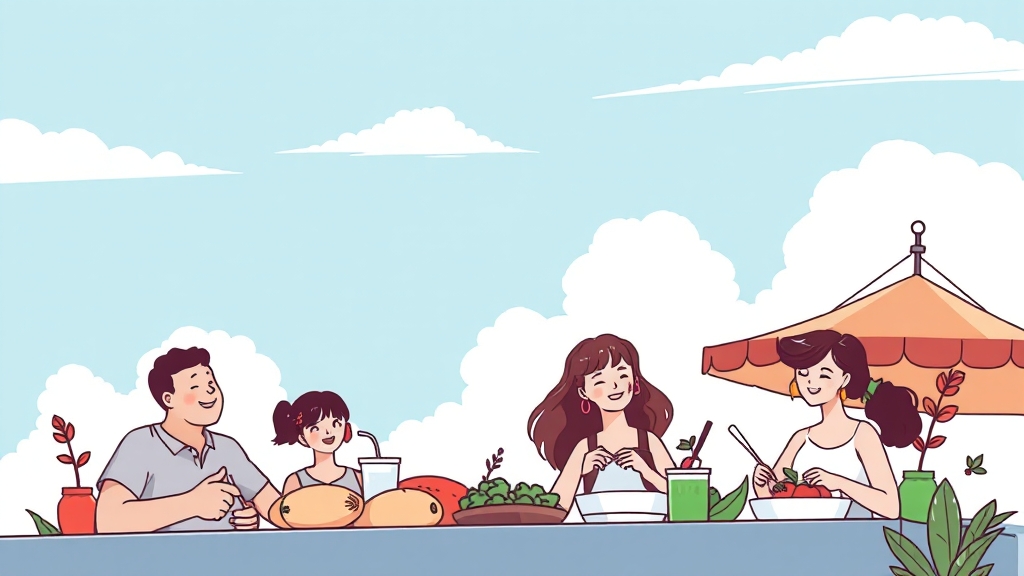 건강한 생활 습관의 힘 (illustration 스타일)