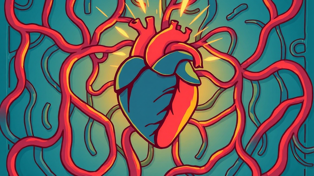 심리적 요인과 혈압 (cartoon 스타일)