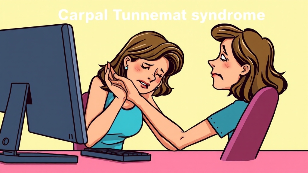 손목 시큰거림, 왜? (cartoon 스타일)