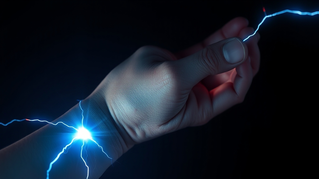 손목터널증후군 증상 (realistic 스타일)