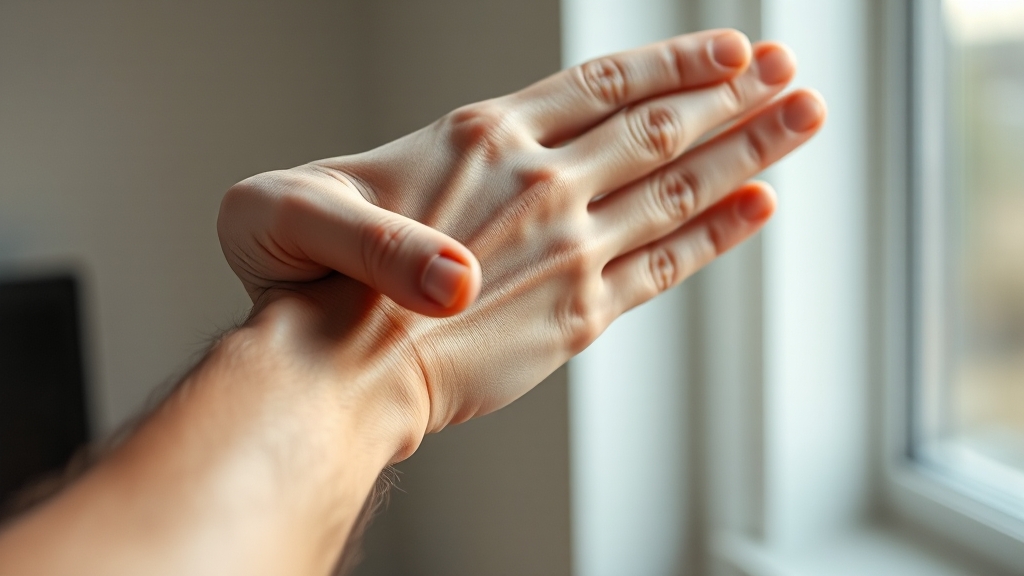 손목터널증후군 자가진단 방법 (realistic 스타일)