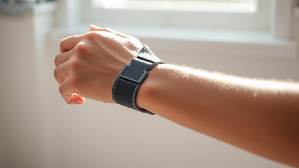 손목터널증후군 치료 방법 (realistic 스타일)