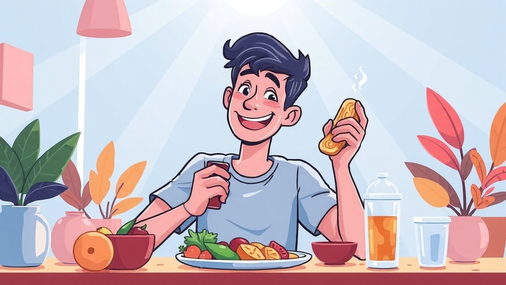 건강한 삶, 알부민 관리부터! (cartoon 스타일)