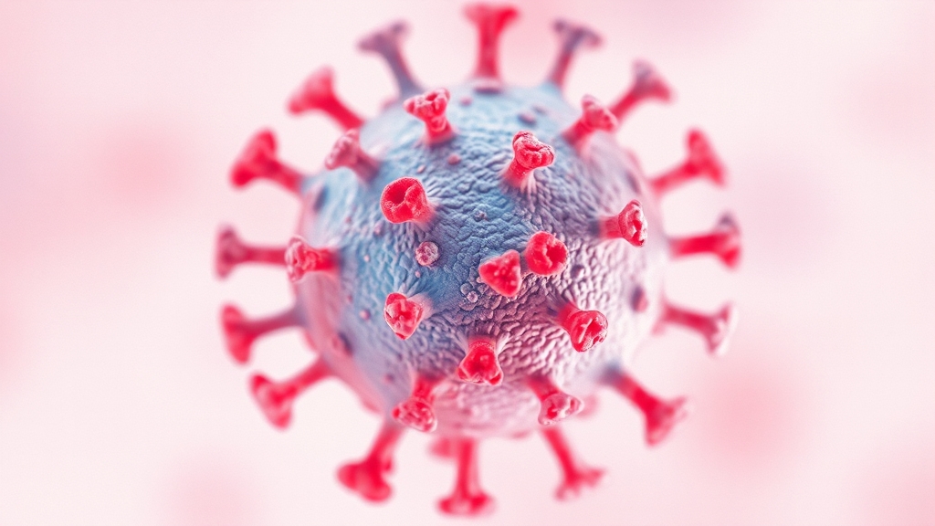 독감 바이러스 종류와 특징 (watercolor 스타일)