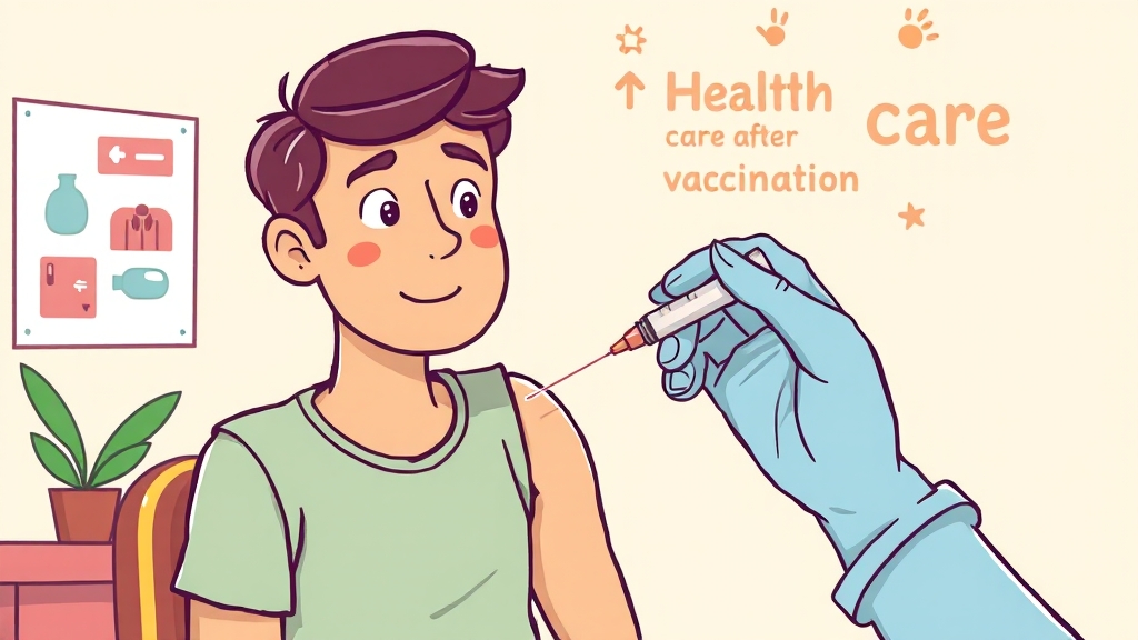 접종 전후, 이것만은 꼭 지키세요! (cartoon 스타일)
