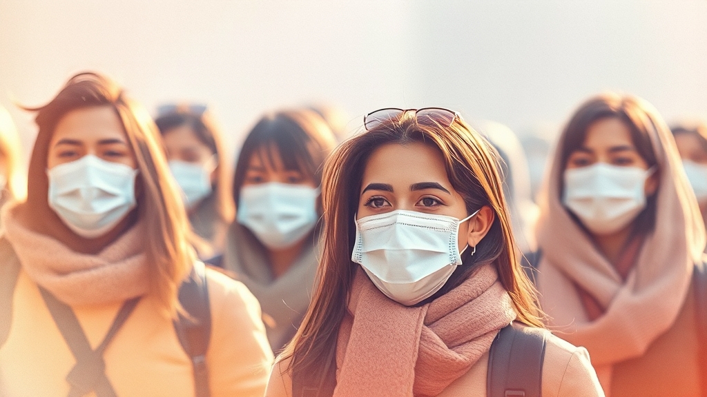 독감 vs 코로나19: 증상 비교, 진단, 치료, 예방 A to Z 9 유행 현황 및 대처 전략 (watercolor 스타일)