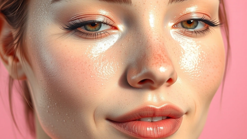 피부 미백 및 피부 건강 (realistic 스타일)