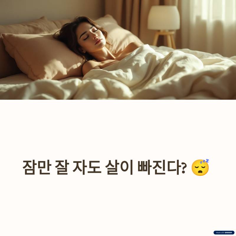 잘만 잘 자도 살이 빠진다