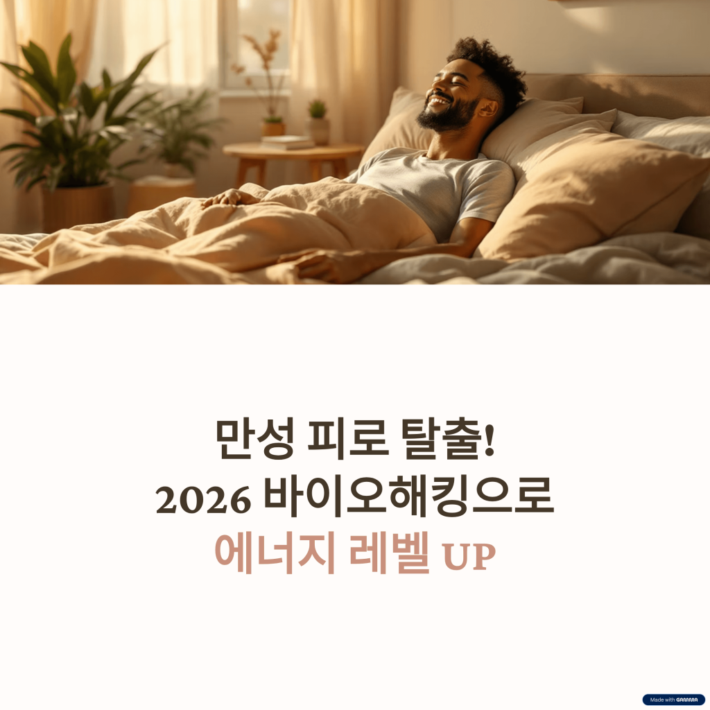 만성 피로 탈출