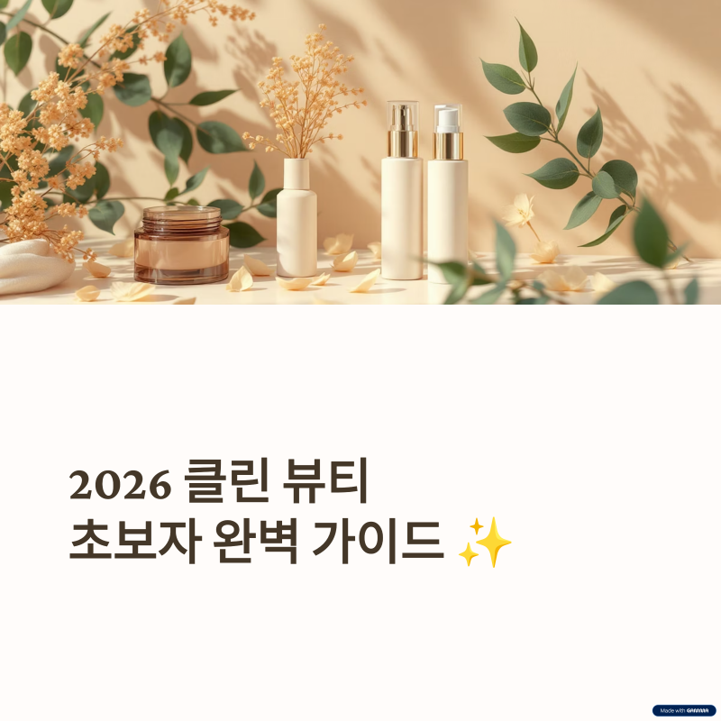 클린 뷰티 완벽 가이드