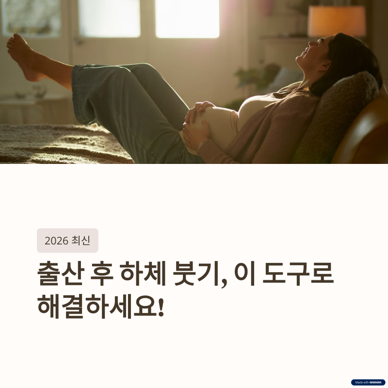 출산 후 하체 붓기 빼기