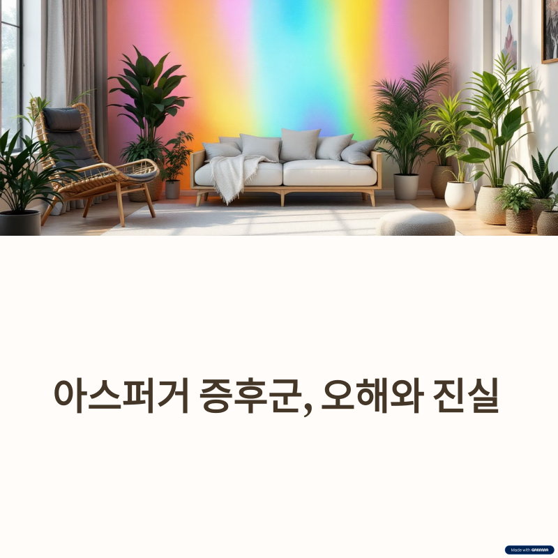 아스퍼거 증후군 오해와 진실